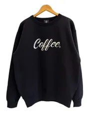 エフアールツー #FR2 京都兎珈琲 Coffee 刺繍 クルーネック スウェットシャツ 紺 スウェット ネイビー Lサイズ 101MT-5534のサムネイル