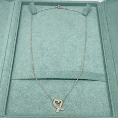 【塩】TIFFANY&Co. ティファニー パロマ・ピカソ ラビングハートペンダント SV925 クロスハート ネックレス【18940SK】L26