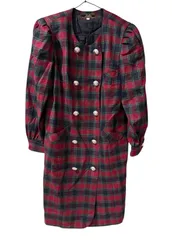 【一点物】LEILIAN レリアン ワンピース チェック レディース 7サイズ D7