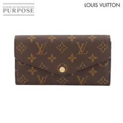 未使用 展示品 ルイ ヴィトン LOUIS VUITTON モノグラム ポルトフォイユ サラ 二つ折り 長財布 ブラウン M60531 RFID 90305455