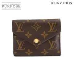 美品 ヴィトン LOUIS VUITTON モノグラム ポルトフォイユ ヴィクトリーヌ 三つ折り 財布 M62472 ブラウン RFID Victorine Wallet 90305715