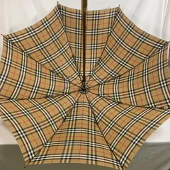 EF1226-1-2 BURBERRY バーバリー 長傘 雨傘 ノバチェック シャドーホース ヴィンテージ 全長95cm