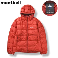 【定番】 モンベル montbell EX 800 フィルパワー ライト アルパイン ダウン パーカー ジャケット キルティング ジップアップ ジャンパー L パプリカ アウトドア ウェア タウンユース レジャー メンズ