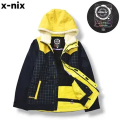 【フェニックス製】 エクスニクス x－nix  スノーボード  ジャケット ウィンドブレーカー  パーカー ボア フリース 中綿 裏起毛 x メッシュ M チェック柄 マルチカラー ウィンター スポーツ ウェア スノボ スキー レディース ♪