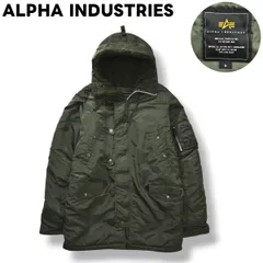 【定番】 アルファ インダストリーズ ALPHA INDUSTRIES N－3B フライト ジャケット フーデット フリース パーカー ジャンパー 裏地 中綿 キルティング M オリーブ アメカジ ミリタリー メンズ