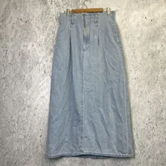 ehaka sopo エヘカソポ レディース デニム タイトスカート サックスブルー Fサイズ バックウエスト ゴム 〇□