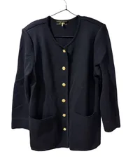 レリアン　カーディガン9号 カシミヤ100% ブラック レリアン カーディガン9号 カシミヤ100% ブラック Leilian｜レリアン