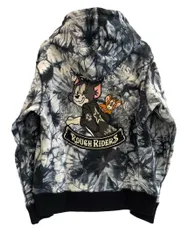 バンソン VANSON TOM＆JERRY トムトジェリー パーカー フーディ タイダイ TJV-2004 パーカ ブラック Lサイズ 101MT-5537