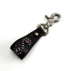 HTCスタッズ付きレザーウォレットチェーン黒 HTC エイチティーシー レザー ピラミッド スタッズ ウォレット