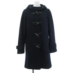 グリーンレーベルリラクシング ユナイテッドアローズ green label relaxing ダッフルコート 紺 ネイビー40 M位