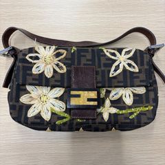 極美品】FENDI フェンディ ビーズ刺繍 バケット バッグ BOOK付き 