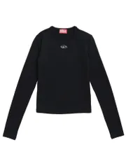 DIESEL (ディーゼル) オーバルD クルーネック スリムフィット 長袖 Tシャツ t-uncutieslong-ls-od