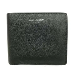サンローラン パリ SAINT LAURENT PARIS 396303 BTY0N 二つ折り 財布 ウォレット ブラック