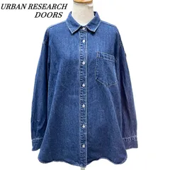 URBAN RESEARCH DOORS アーバンリサーチドアーズ デニムレギュラーカラーシャツ M インディゴ