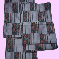 オープニングセール！リサイクル着物　花窓ウールアンサンブル