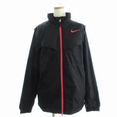 ナイキ NIKE GOLF ジャケット ダブルジップ ハイネック ロゴプリント 418198-010 黒 ブラック M