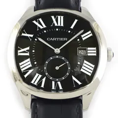 カルティエ Cartier 腕時計 ドライブ WSNM0009 ブラック文字盤 ローマンインデックス デイト スモールセコンド 裏スケ アリゲーターレザーベルト SS 自動巻き 【箱・保付き】 【中古】のサムネイル