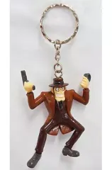 【中古】キーホルダー・マスコット(キャラクター) 銭形警部(ピストル＆手錠) フィギュアキーホルダー 「ルパン三世 ルパンVS複製人間」