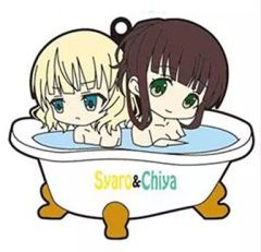 [중고] 스트랩 (캐릭터) 샤로 & 치야 버스로 푹 고무 스트랩 [주문은 토끼입니까?]
