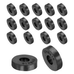 新品 uxcell ゴムスペーサー 16個 外径25mm 内径10mm 高さ6mm 丸型防振スペーサー ゴムブッシンググロメット 厚型ゴムワッシャー 家庭用・車用アクセサリー