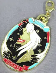 【中古】キーホルダー クルエラ・ド・ヴィル(101匹わんちゃん) メタルチャーム 「一番くじONLINE ディズニー ヴィランズ ～Nightmare feast～」 F賞
