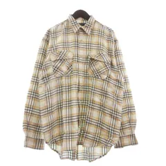 ユニクロ UNIQLO オールド 紺タグ フランネルシャツ 長袖 チェック アイボリー XL