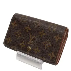Louis Vuitton ルイヴィトン　モノグラム　コンパクトウォレット　ポルトフォイユトレゾール　正規品 ヴィンテージ　茶