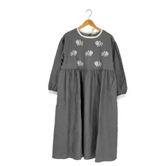 サマンサモスモス samansa Mos2 ETHICAL CRAFTS リサイクルコットン刺繍ワンピース レディース FREE 