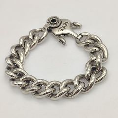 Maison Margiela 11 ブラウン レザーブレスレット チェーン Maison