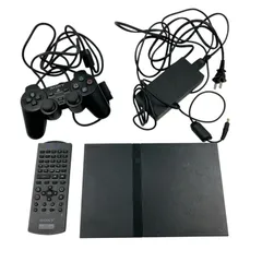KO3 SONY ソニー PlayStation2 プレイステーション2 本体 コントローラー リモコン付き プレステ2 レトロ ゲーム テレビゲーム 中古