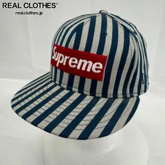 Supreme×NEW ERA/シュプリーム×ニューエラ【13AW】Striped Box Logo Cap/ストライプド ボックスロゴ キャップ
