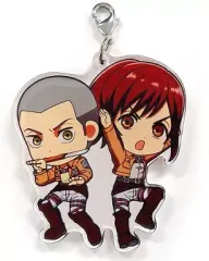 【中古】キーホルダー・マスコット(キャラクター) コニー＆サシャ アクリルプレートチャーム 「一番くじ 進撃の巨人～自由への進撃～」 L賞