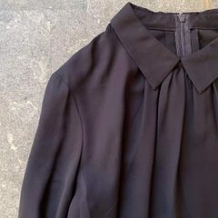 COMME des GARCONS 丸襟ブラウス ブラック XS - メルカリ