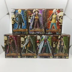 【未開封・まとめ売り・バラ売り不可】ワンピース DXフィギュア~THE GRANDLINE MEN~ 7個セット ルフィ キッド トラファルガー・ロー サンジ レイリー バギー バンプレスト ONEPIECE 尾田栄一郎 2512BXth16
