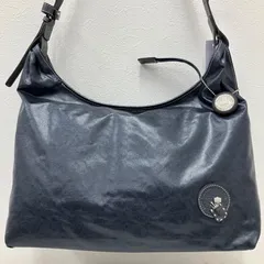 7986　PELLE BORSA　ペレボルサ　Alive　アライブ　アライヴ　ワンショルダー　肩がけ　斜めがけ　クロスボディ トートバッグ　総柄　定番柄　紺　ネイビー　ブルー系　ブラウン　チャーム付き