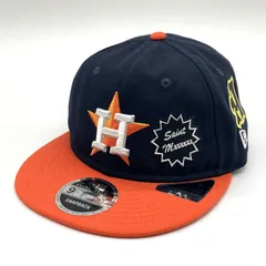 SAINT MICHAEL NEW ERA MLB セントマイケル ニューエラ キャップ トリプルコラボ ヒューストンアストロズ ネイビー レッド 帽子 B15314◆のサムネイル