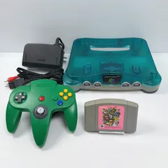 美品 ニンテンドー64 クリアブルー 遊べるセット 動作確認済み マリオパーティ付き Nintendo64 N64 NUS-001