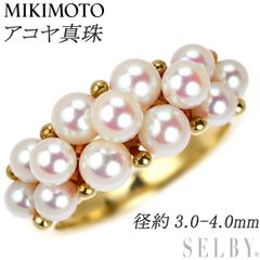 ミキモト K18YG アコヤベビーパール リング 径約3.0-4.0mm - メルカリ