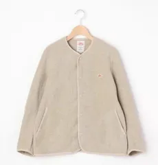 DANTON/ダントン　フリース ノーカラーカーディガン