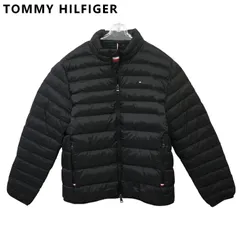 新品 トミーヒルフィガー THPROTECT 軽量 耐水 中綿ダウン ジャケット ブラック 洗濯機OK 通勤通学にも! TOMMY HILFIGER