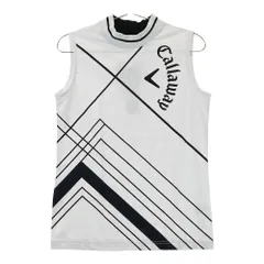 サイズ：M CALLAWAY キャロウェイ 2023年モデル ハイネック ノースリーブシャツ  ホワイト系 [240101592158] ゴルフウェア レディース ストスト