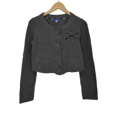 バーバリーブルーレーベル BURBERRY BLUE LABEL リボン付 ニット カーディガン レディース  38
