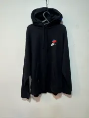 ナイキ ブラック WHO フーディー ダブル スウッシュ