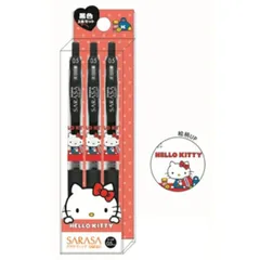 カミオジャパン/　サンリオキャラクターズ　SARASAボールペン3本セットハローキティ　307175