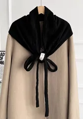 シンプルカラー 三角形フリンジ かぎ針編みストール マフラー 巻き方いろいろ 冬 レディース 防寒