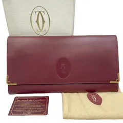 極美品 CARTIER カルティエ マストライン クラッチバッグ セカンドバッグ レザー ボルドー 箱 保存袋 カード付き