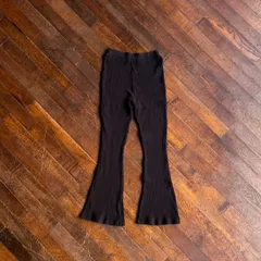 INGNI 00s Rib Knit Flare Pants China Made Stretch Knit M