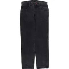 古着 ラスラー RUSTLER ブラックデニム ストレートデニムパンツ メンズw33相当/eaa417264