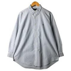 古着 ラルフローレン Ralph Lauren YARMOUTH ストライプ柄 長袖 ボタンダウンストライプシャツ 16 1/2 メンズL相当/eaa599819