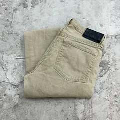 レアカラー　Eddie Bauer　エディーバウアー　ボトムス　デニムパンツ　古着　ベージュ　W34 L31